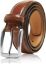Picture of A Genuine Leather Dress Belts For Men - Mens Belt For Suits, Jeans, Uniform With Single Prong Buckle - Designed in the USA
