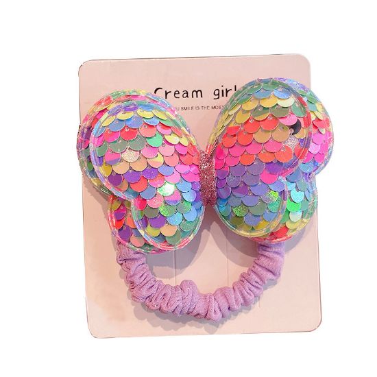 图片 Summer hair rope, children's hair loop, not harmful to hair