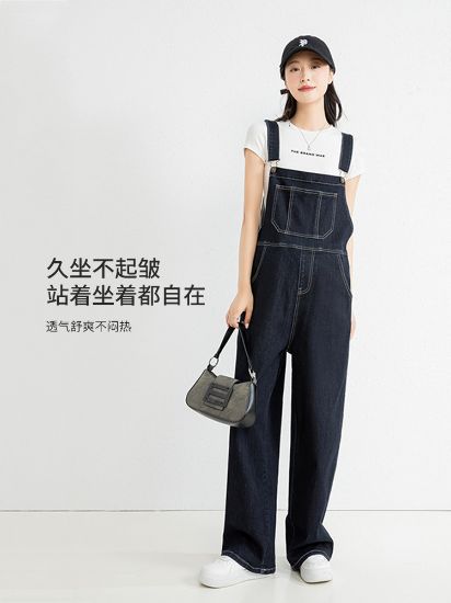 图片 牛仔连体裤